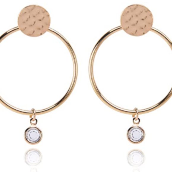 NEW Allison Rose Atelier Round Hoop Earrings - Picture 1 of 6